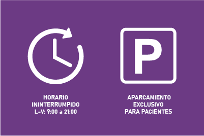 Horario ininterrumpido y parking